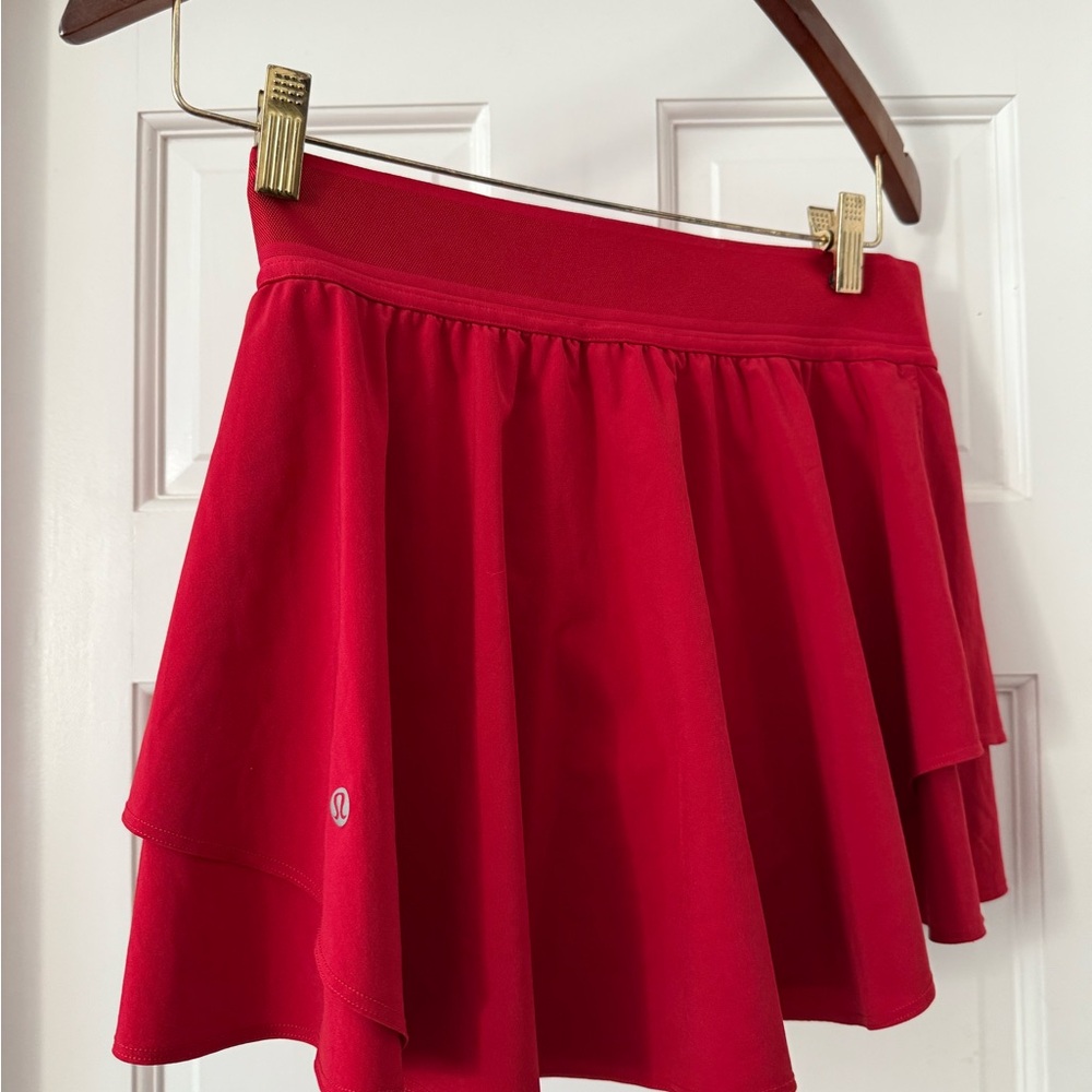 Lululemon Athletica Red Skater Skirt